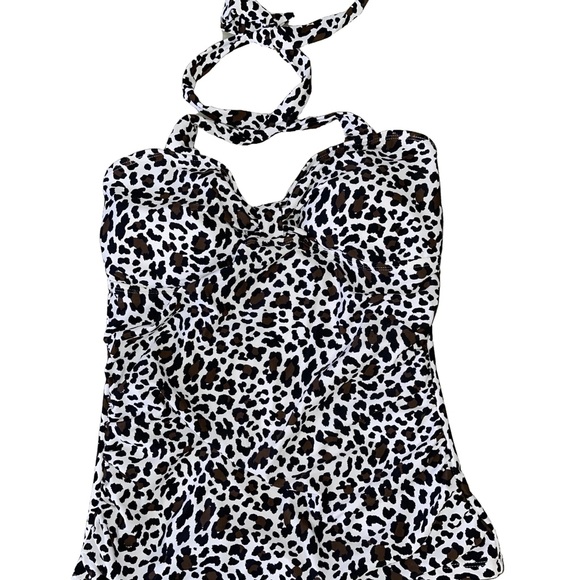 Jones New York Leopard Print tankini medium - Picture 5 of 7